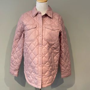 NWT Jcrew Lavender Quilted shirt jacket with Primaloft - Size XS